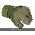 Taktische Hälfte-Finger Handschuhe verwenden hochwertige Leder und Elastizität Stoff